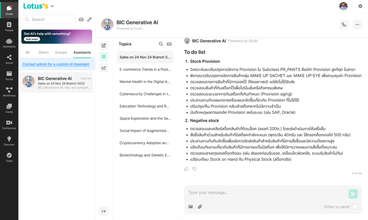 Example UI Page of To-Do List
