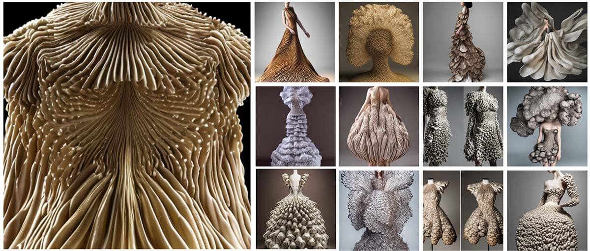Imagining mycelium couture