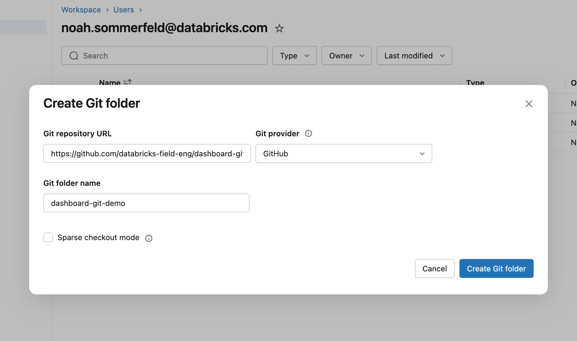 Tableau de bord Databricks Asset Bundle