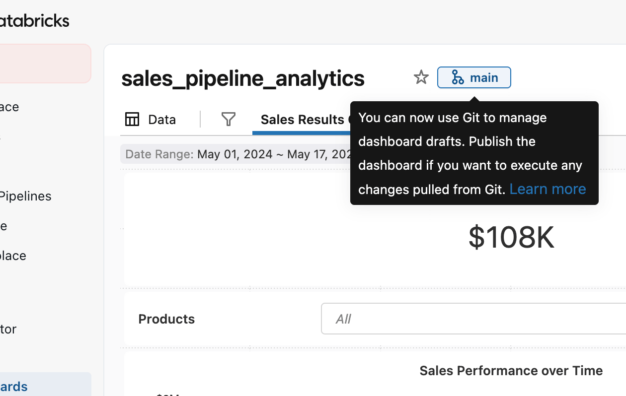 Tableau de bord de référence du repository
