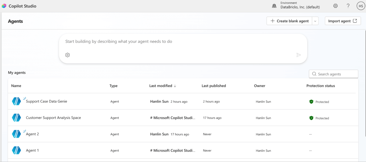 Copilot Studio agent