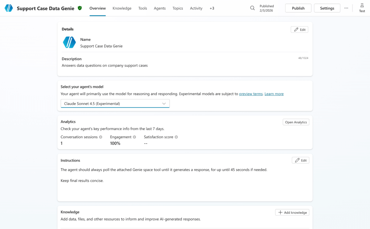 Copilot Studio Agent