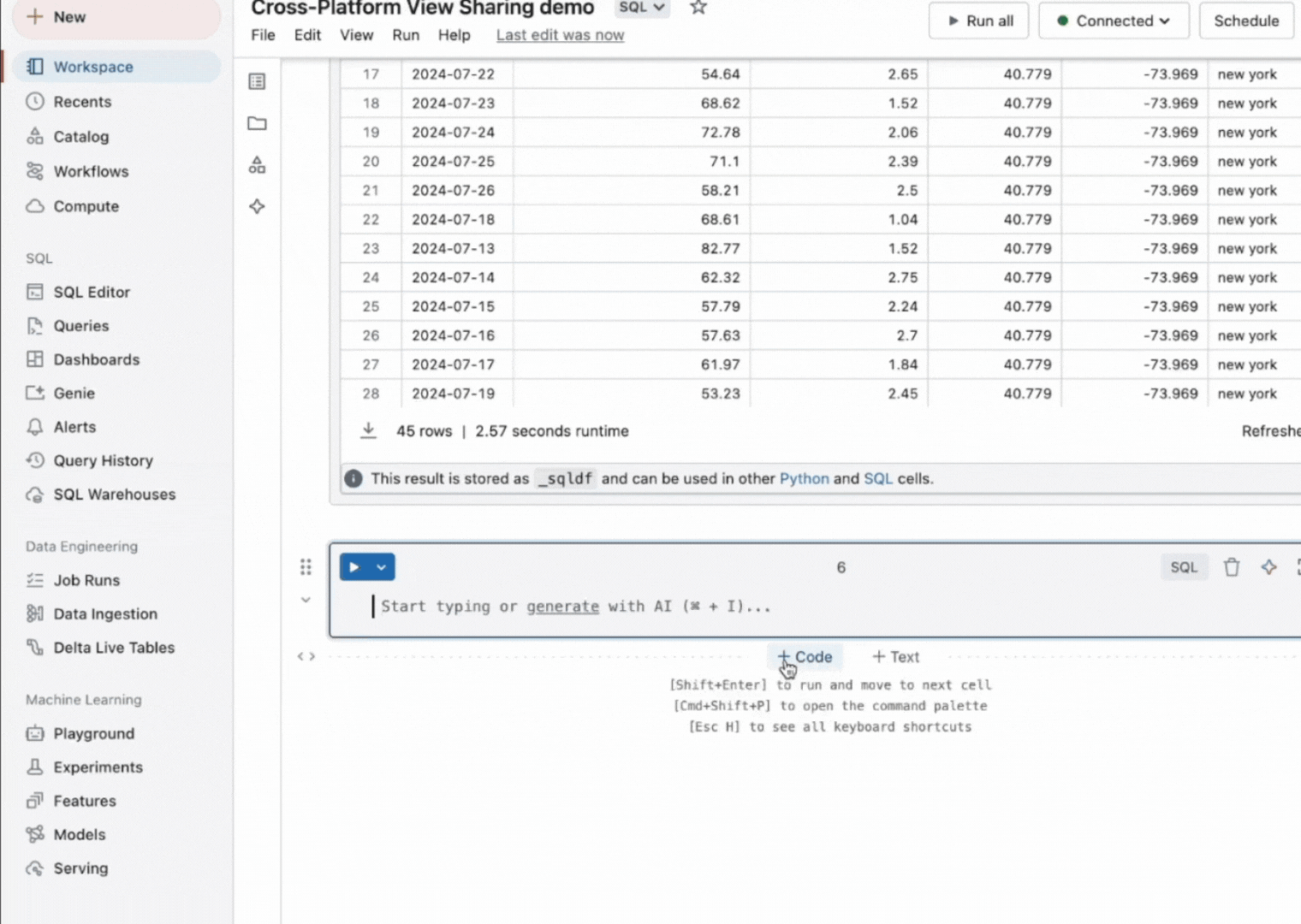 Intercambio abierto con Delta Sharing