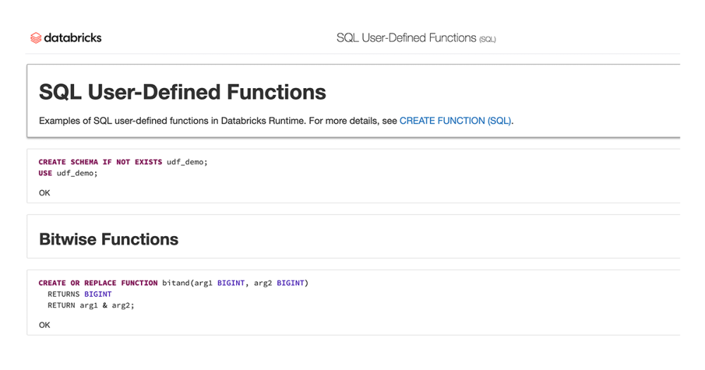 Introducing SQL User-Defined Functions | Databricks Blog