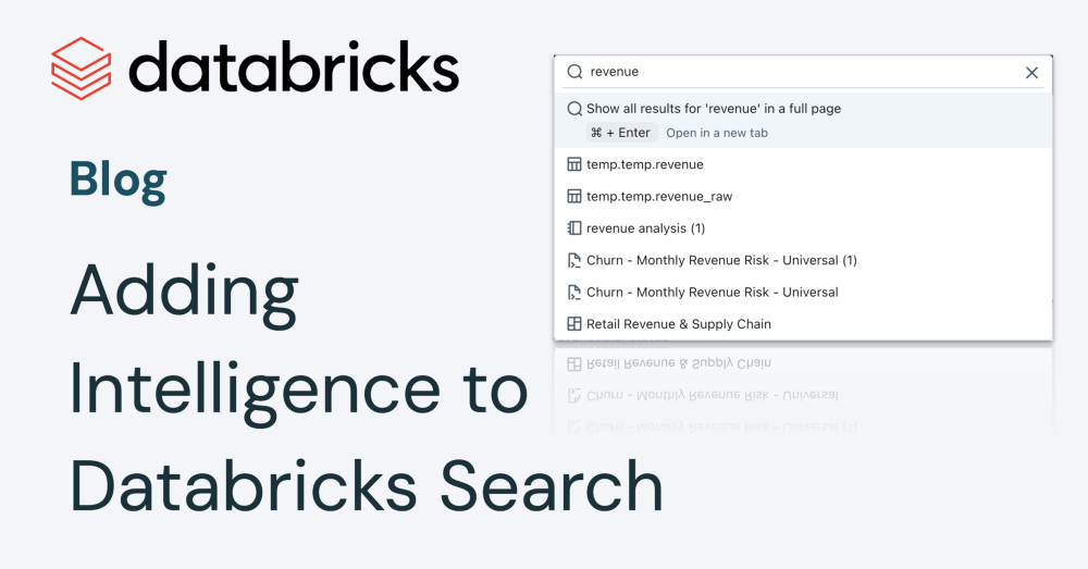 Adding Intelligence to Databricks Search | Databricks Blog