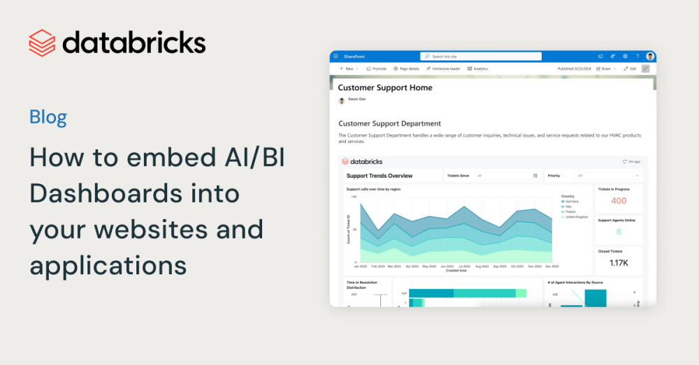 How to embed AI/BI Dashboards into your websites and applications ...