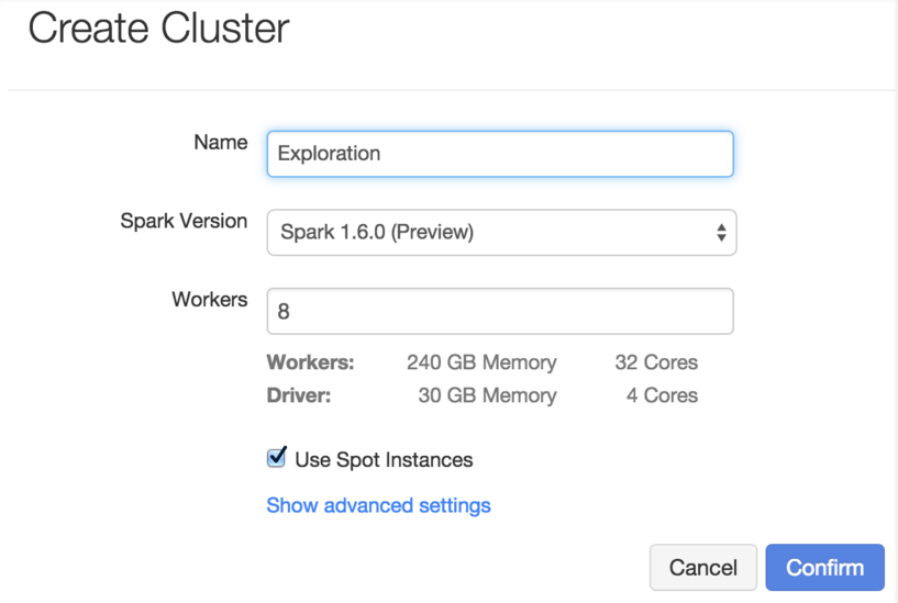 cluster create 2