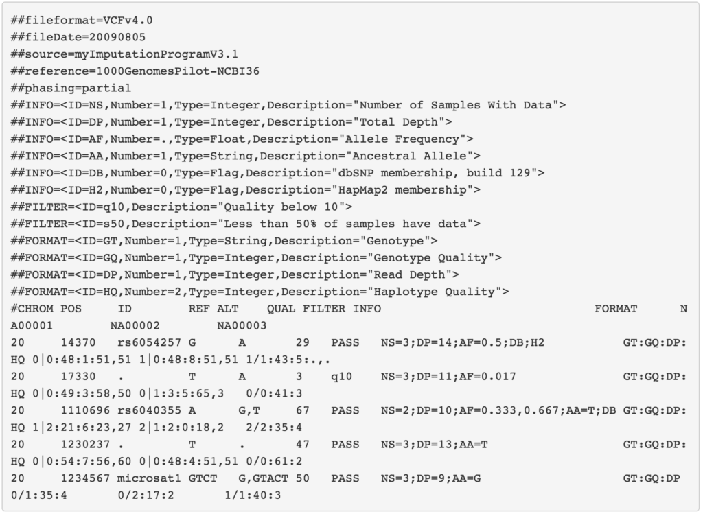 1000-genomes-VCF4.0-specification