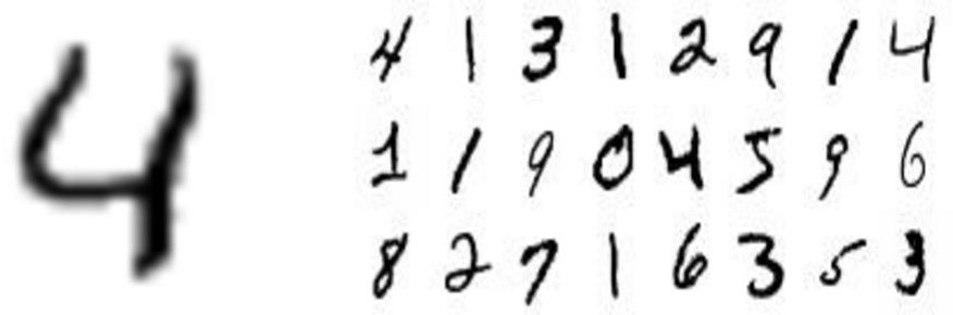 Screenshot of handwritten digits.