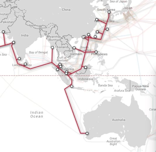 CAPP undersea cable plan map