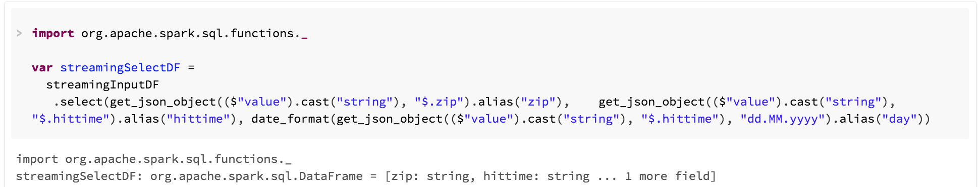 Partitioning a file sink