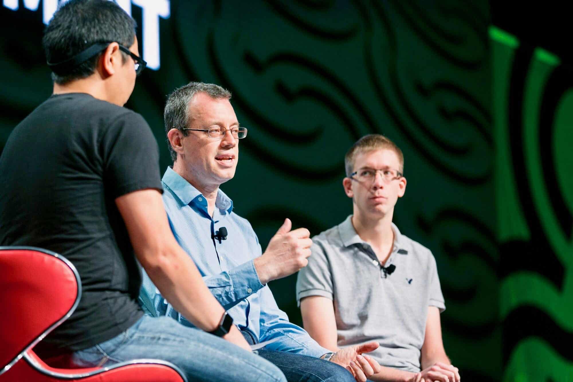 Spark Summit 2017 panel featuring Ben Lorica, Ion Stocia, Matei Zaharia