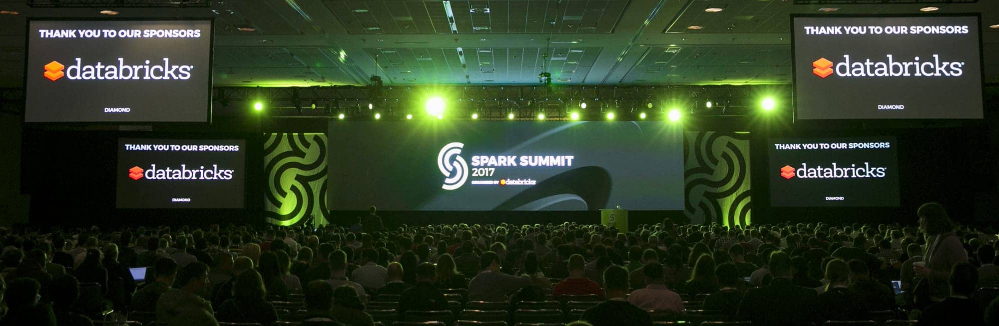 The stage for Spark Summit 2017