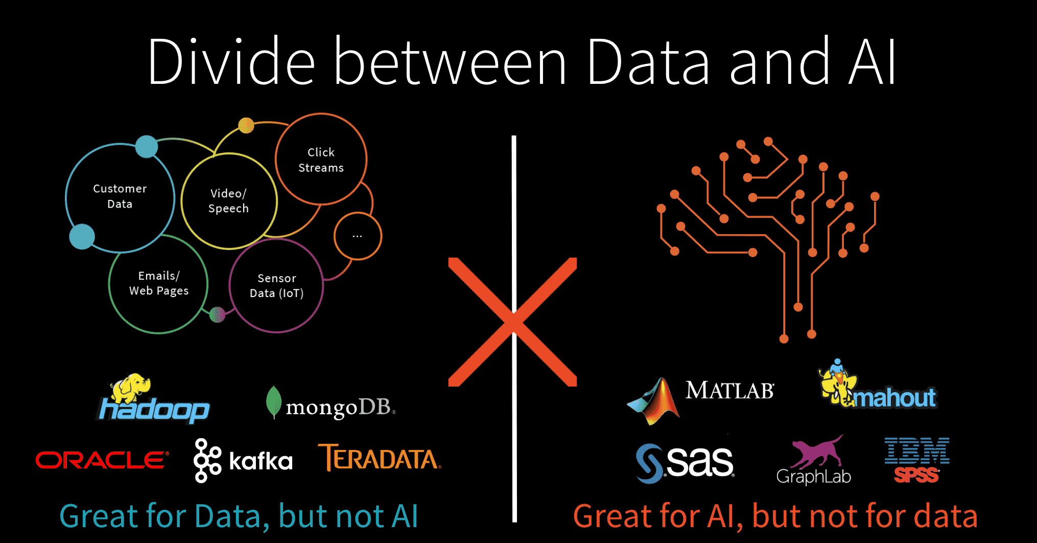 Divide between Data and AI