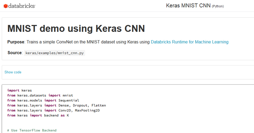 MNIST demo using Keras CNN (Part 1)