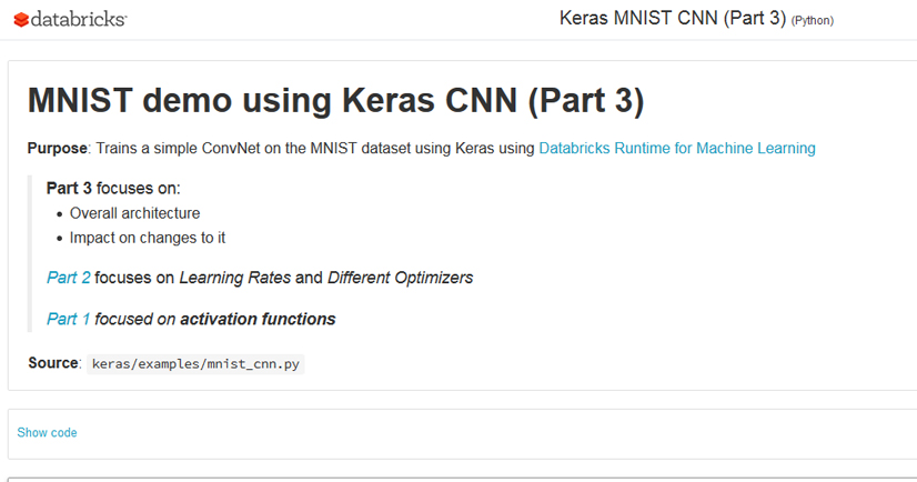 MNIST demo using Keras CNN (Part 3)