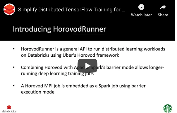 Simplify Distributed TensorFlow Training for Fast Image Categorization at Starbucks