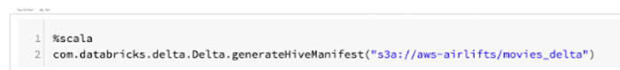 Generating a manifest file required by Amazon Athena using Scala