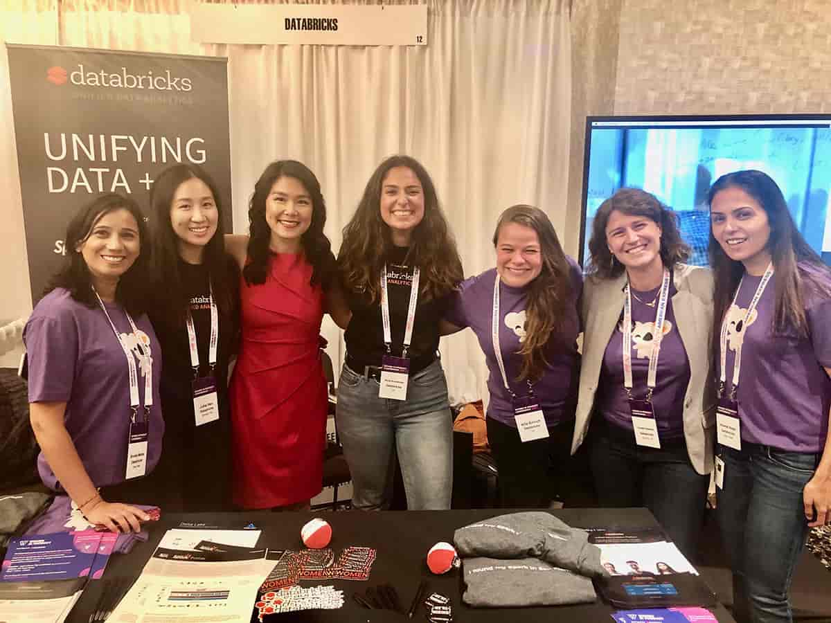 Databricks team members that participated in the 2019 Women in Product Conference