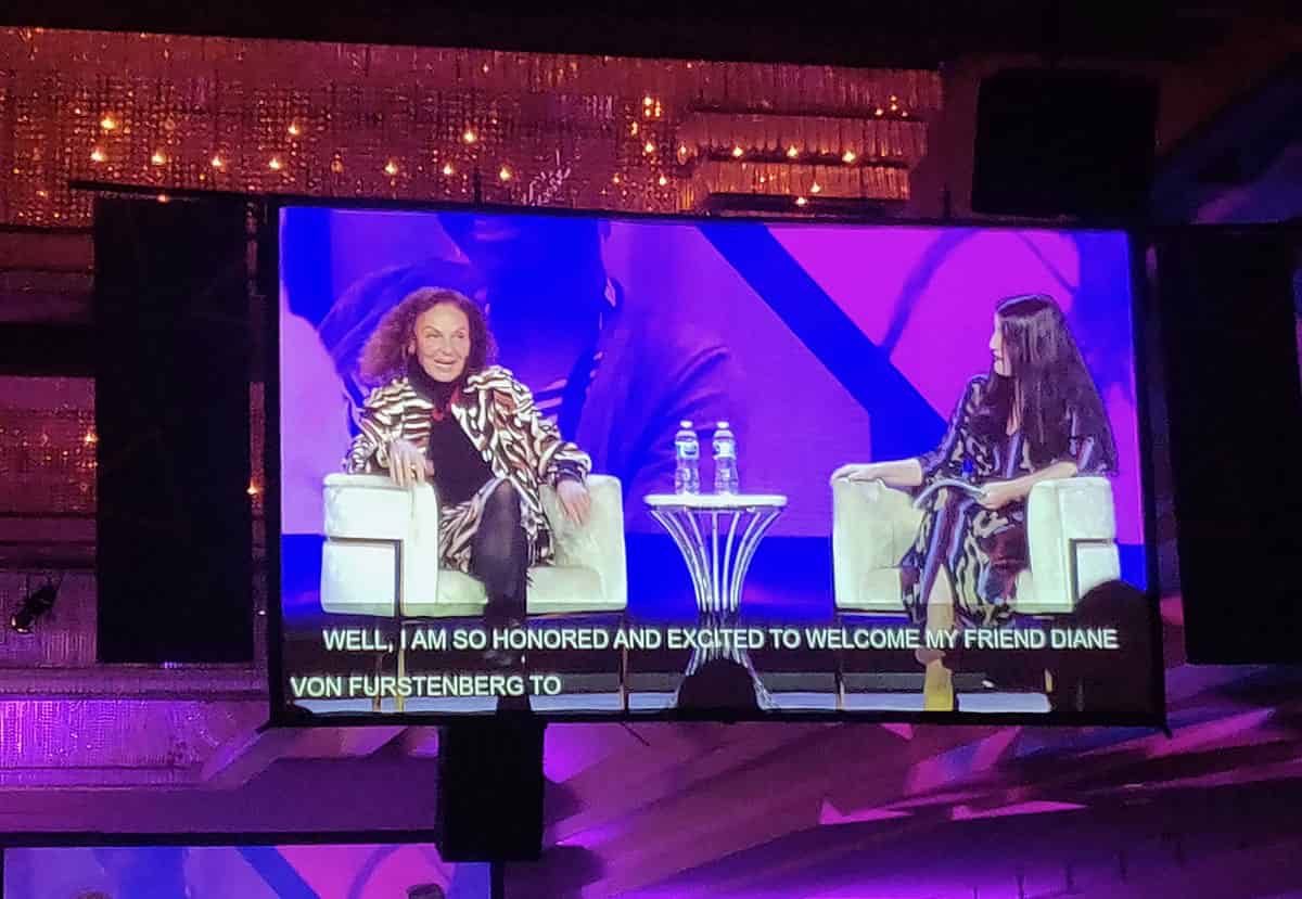 2019 Women in Product Keynote Session with Diane von Furstenberg and Anna Shrestinian, Senior Product Manager, Databricks.