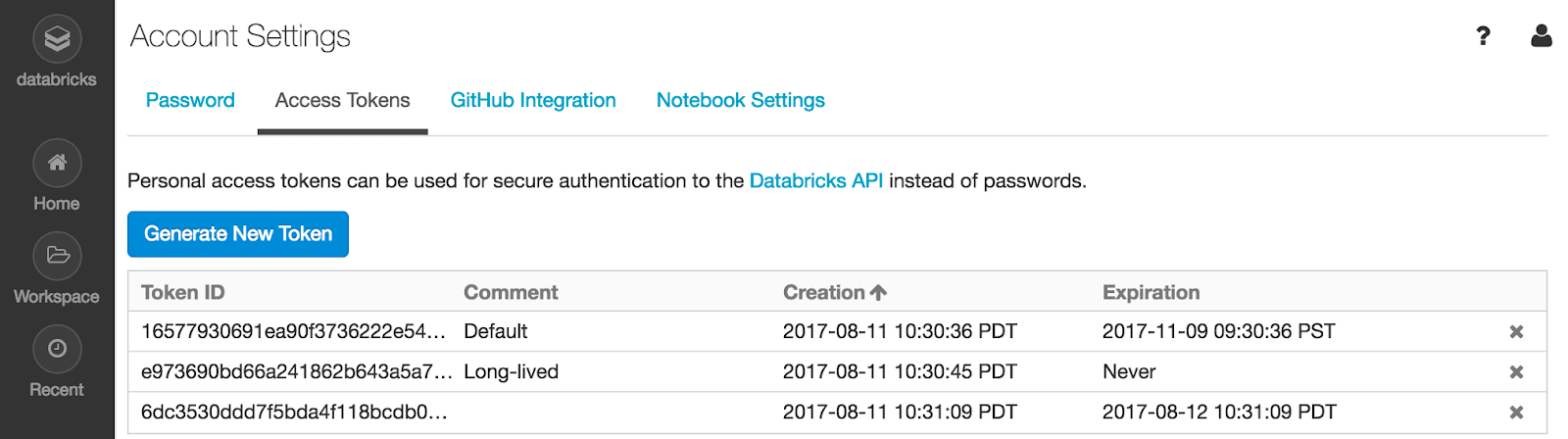 Step 2 of the Data Ingestion Network setup requires you to log in to your Databricks account and create an authentication token.