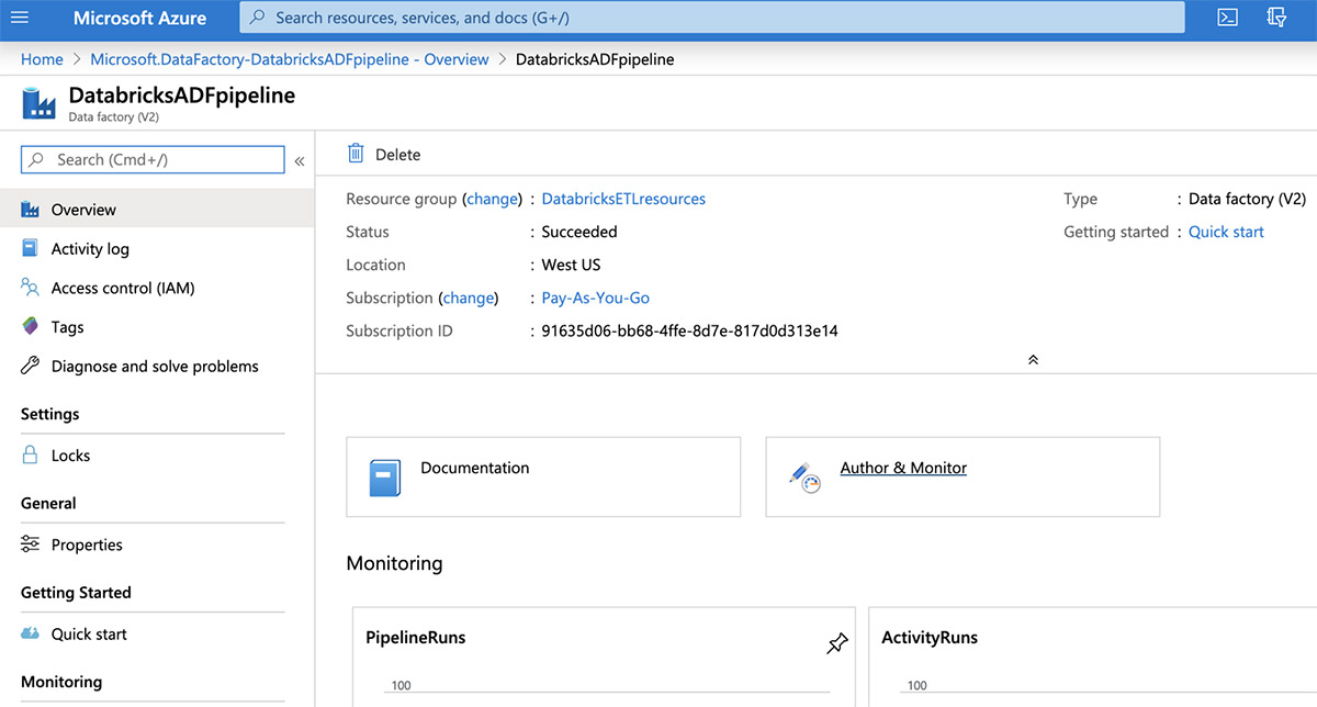 데이터 팩터리를 작성 및 모니터링 준비Ready to Author & Monitor the data factory