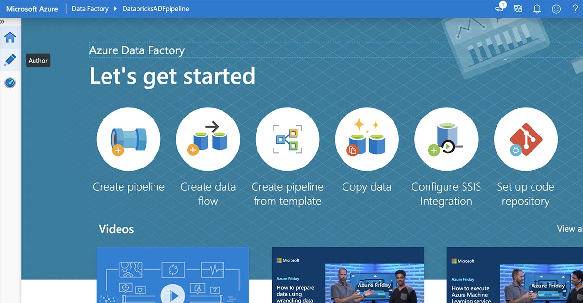 Azure Data Factory Let's get started