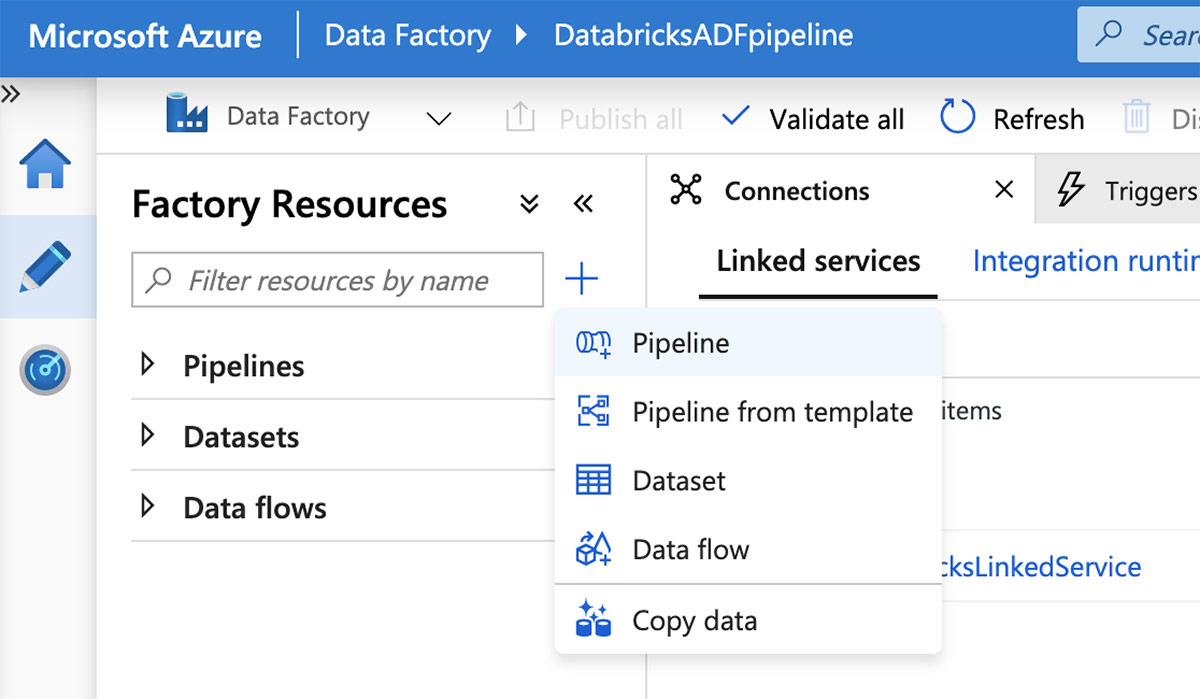 Add an ADF pipeline