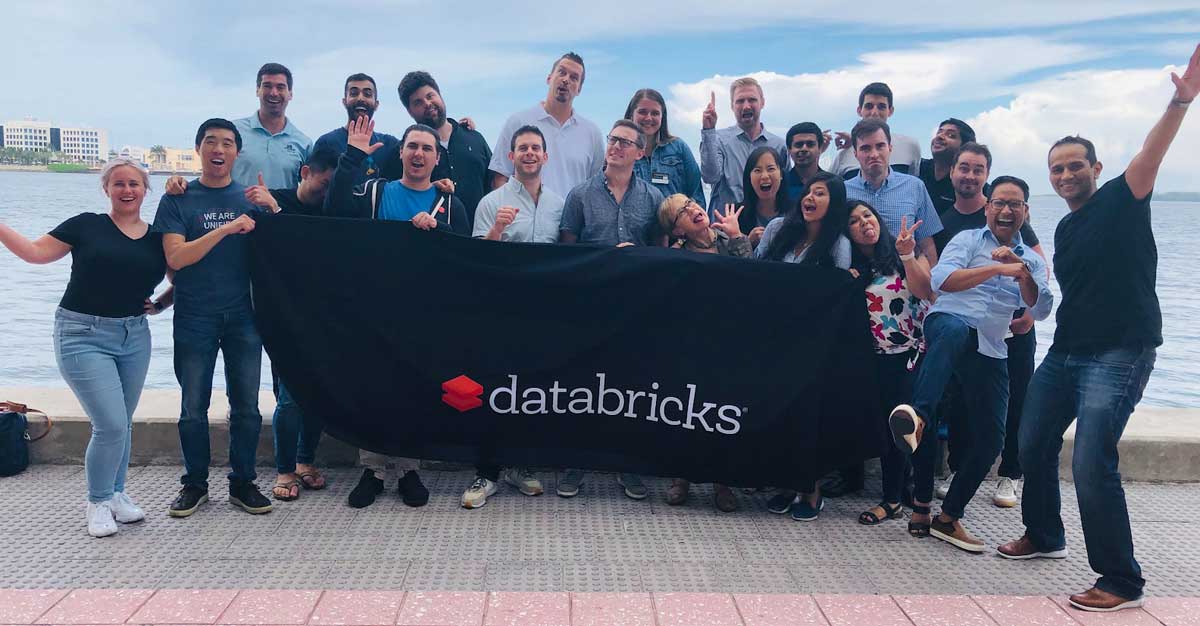 Databricks customer success team members at Tech Summit ‘19