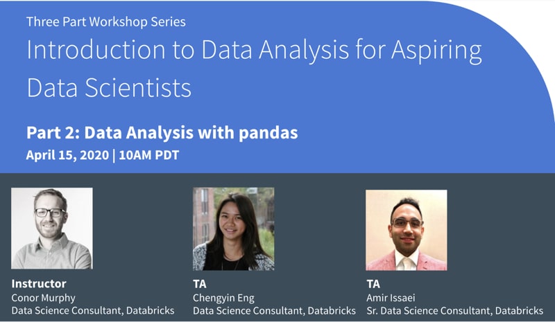 Data Analysis with pandas workshop focuses on how to read data, compute summary statistics, check data distributions, conduct basic data cleaning and transformation, and plot simple data visualizations. 