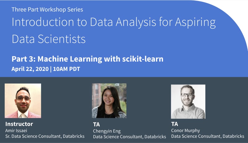 Machine Learning with scikit-learn workshop focuses on the techniques of applying and evaluating machine-learning methods, rather than the statistical concepts behind them. 