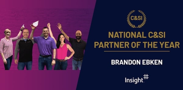 Databricks 2020 North America Partner National C&SI Partner of the Year Award winner Insight.