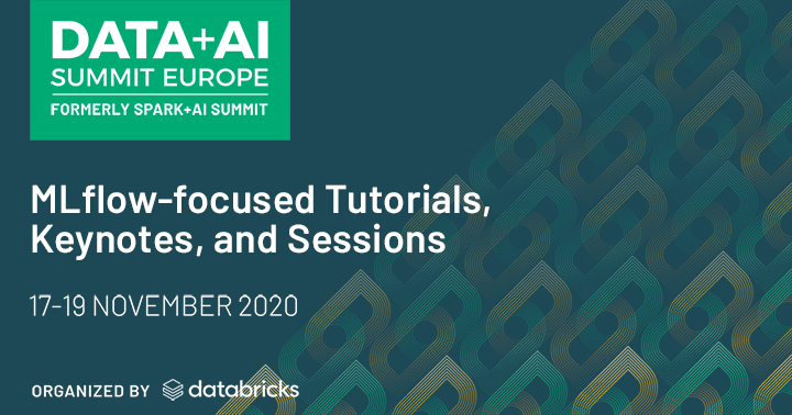 earn more about the expansive list of talks, tutorials, training and other MLflow-focused programs featured at the Data + AI Virtual Summit Europe 2020.