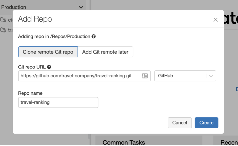 Getting started with Git Repos in Databricks Workspaces by adding a remote Git repo
