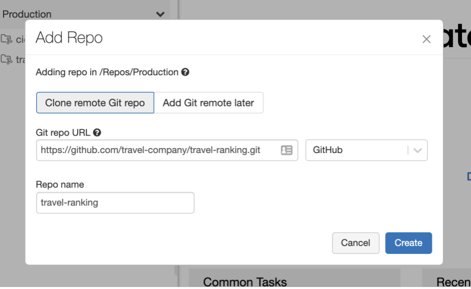 Getting started with Git Repos in Databricks Workspaces by adding a remote Git repo