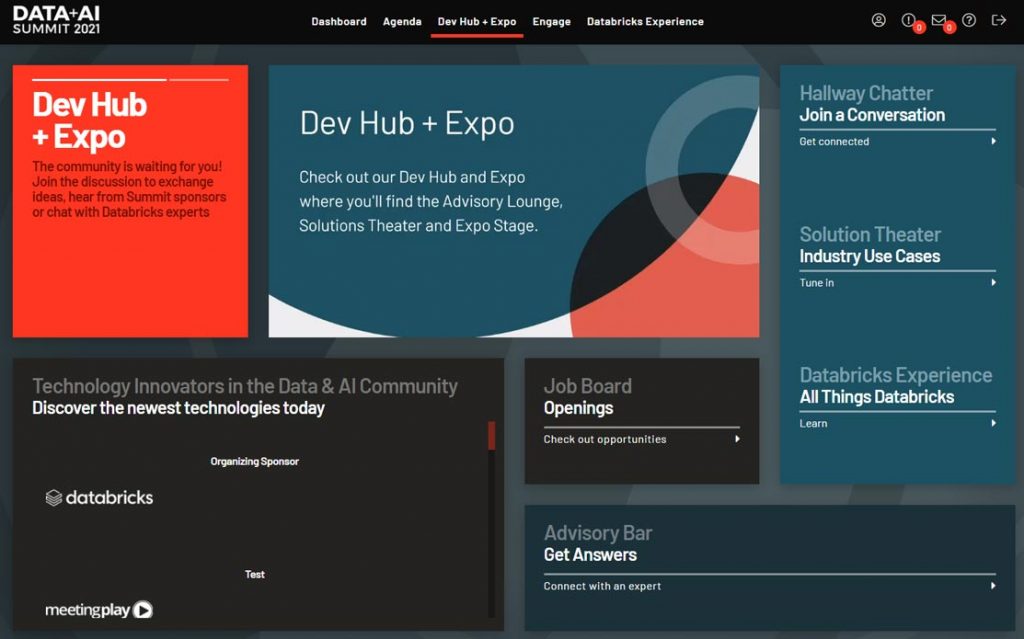 Sample Dev Hub and Expo available to attendees of Data + AI Summit