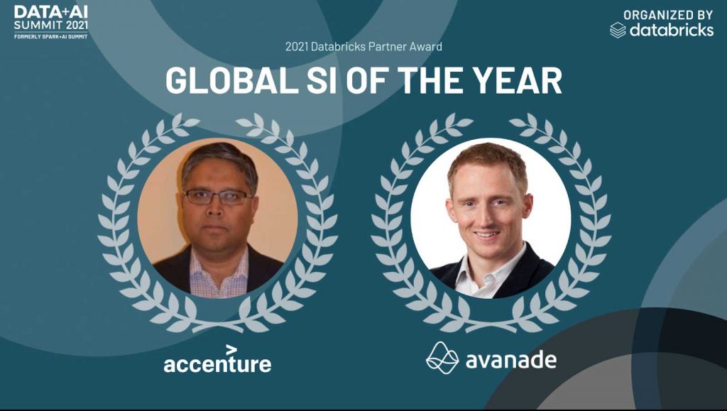 Databricks 2021 Global C&SI Partner of the Year Award winner 