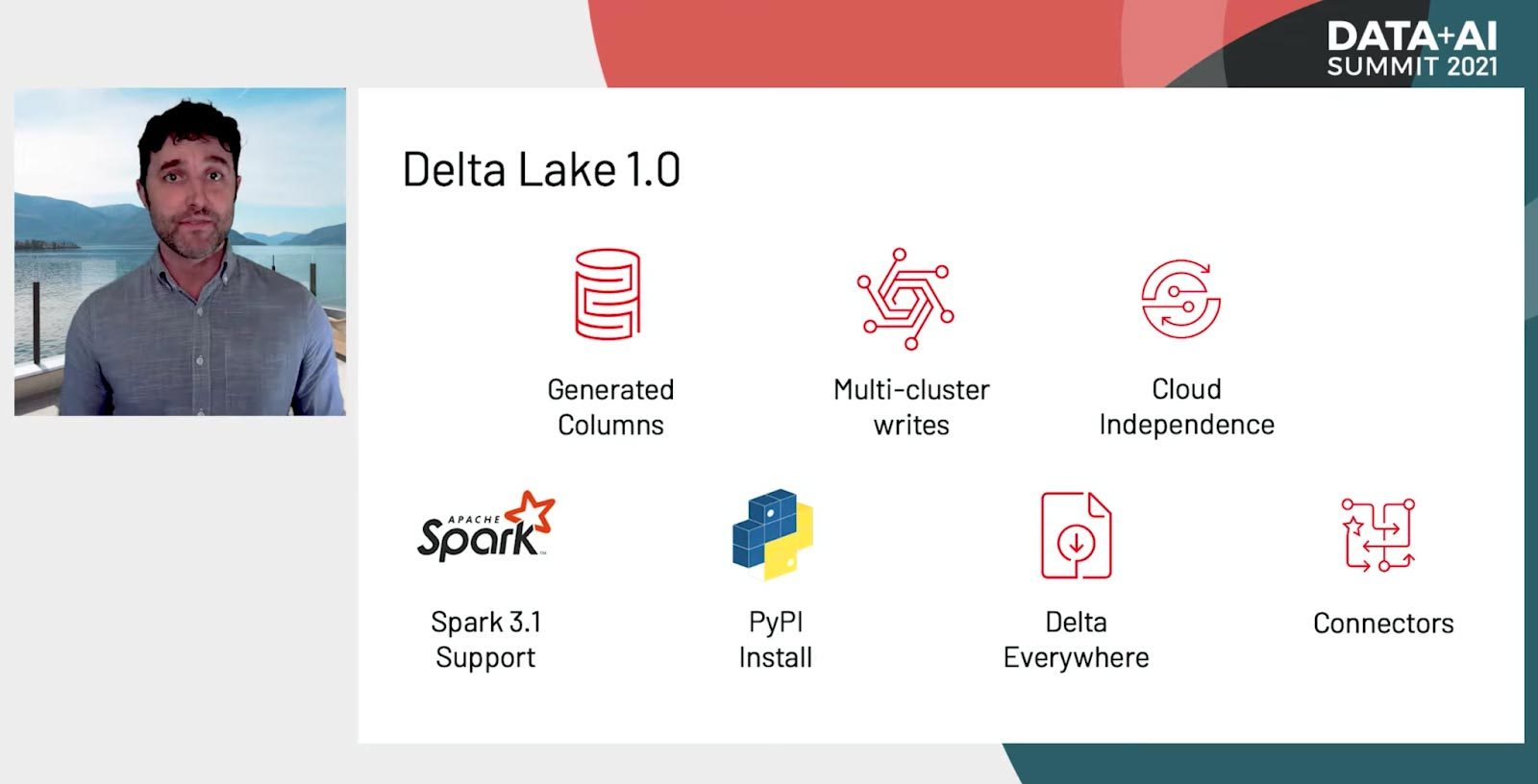 Delta Lake 1.0 announcement from the Wednesday AM Keynote