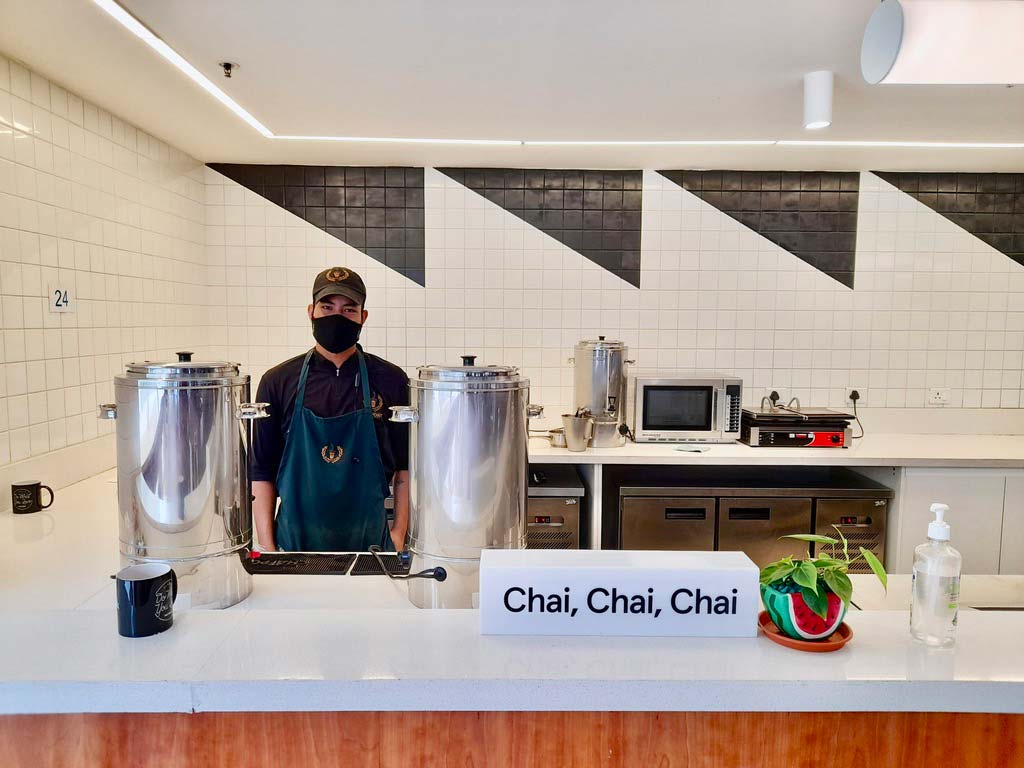 Chai served at the Databricks Bangalore center