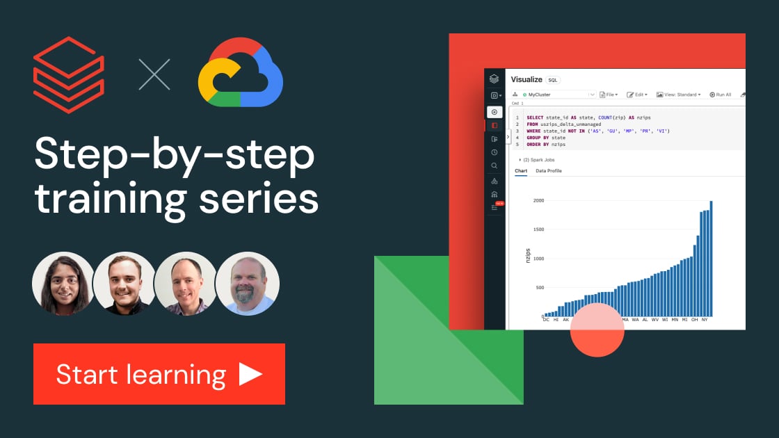 Databricks on Google Cloud step-by-step training